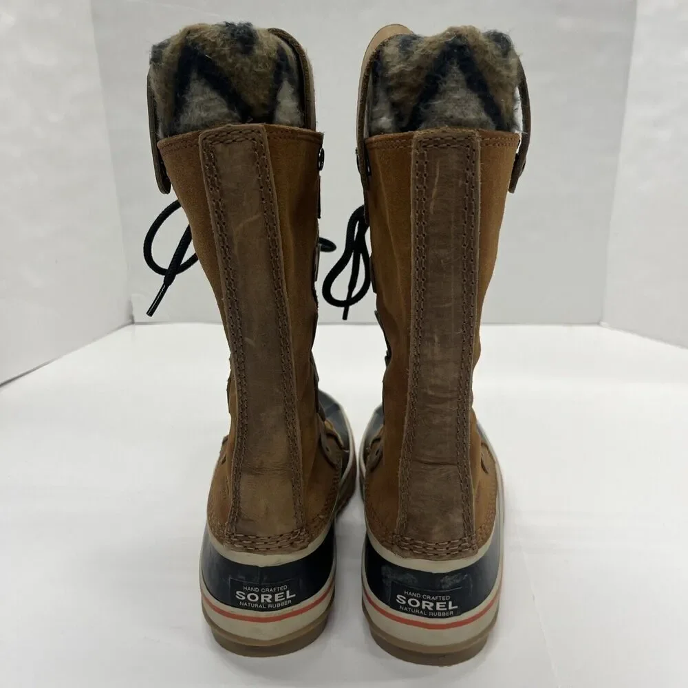 Sorel Womens Joan Of Arctic Knit Elk Waterproof Boots 6 Brown WMN'S NL2142-286